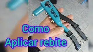 como aplicar rebite,  como usar alicate rebitador #rebite #alicaterebitador