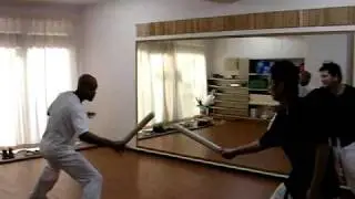 Chuck Johnson, Japanese Police Baton Sparring