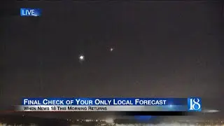 News 18 This Morning captures meteor during the lunar eclipse