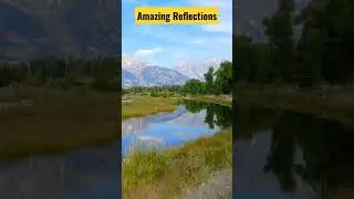AMAZING Reflections Grand Tetons USA😯 #shorts