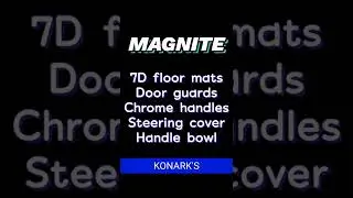 Nissan Magnite | Basic accessories | 7D mat, steering covers, chrome handles | KONARK'S 📞9448517921