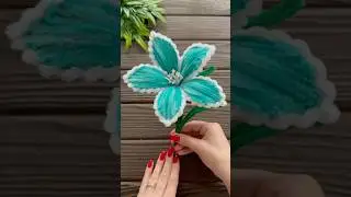 Beautiful Craft Ideas! Flower with from Chenille Wire