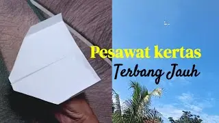 Pesawat kertas terbang jauh - origami pesawat boomerang