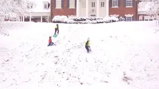 Locals share in the snow day fun in Roanoke