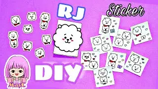 BT21 RJ DIY STICKER ORGANIZER(mini)// Plus: BT21 RJ DIY mini stickers// PH PEARLS🇵🇭// ARMY MayC