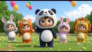 Learn Animal Names with Animal Costumes! 🧥🐼 | Fun Animal Learning for Kids | Preschool
