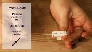 LYSEL Home Plissee mit Quick Clip ohne Bohren schnell montieren