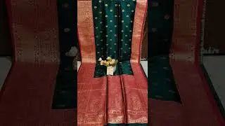 pure Gicha Silk saree (another colour of the collection)#bestsilkclothing#indianfashion