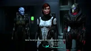 Mass Effect 1 - Shepard slaughters indoctrinated salarians