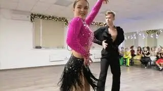 Алиса на танцполе Мастер класс от чемпионов по Самарской области по спортивным бальным танцам