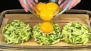 Zucchini mit Eiern schmeckt besser als Fleisch! Ich koche jedes Wochenende! Leckeres Abendessen❗