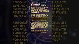 CANCER JULY 2023