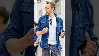 (NEW) Tom Hiddleston walking with Bobby and a friend in London #shorts #tomhiddleston