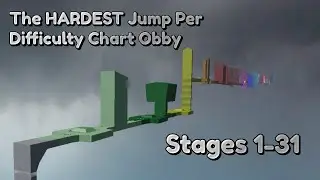 The HARDEST Jump Per Difficulty Chart Obby [Stages 1-31]