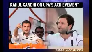 Rahul Gandhi on UPA's achievements