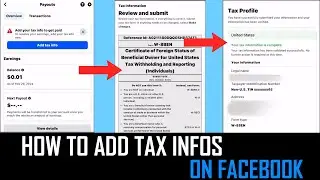 Как добавить налоговую информацию на Facebook || Как настроить налоговый идентификационный номер ...