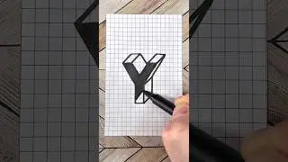 Drawing 3D Letter [Y]