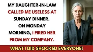 My DIL Called Me Useless at Sunday Dinner. On Monday Morning, I Fired Her From My Company.