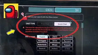 Fix Among Us | You must be signed in to use Free Chat | Enable Free Chat