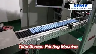 mascara bottle tube one color screen printing machine output 60pcs / min