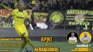 NOVIBET ALLABOUTARIS TV: POST GAME &Alpha;&Rho;&Eta;&Sigma;-&Lambda;&Epsilon;&Beta;&Alpha;&Delta;&Epsilon;&Iota;&Alpha;&Kappa;&Omicron;&Sigma; 2-2 (25/1/26)