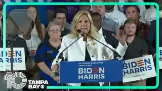 First lady Jill Biden speaks at Tampa veterans outreach campaign stop