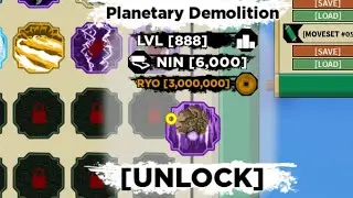 [Shindo life] Getting Planetary demolition + showcase