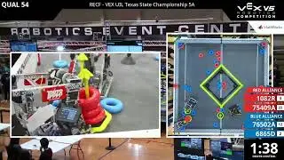 Q54 | 1082R & 75409A vs. 76502A & 6865D | RECF - VEX UIL Texas State Championship 5A 2025