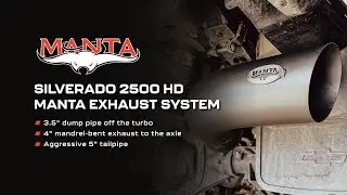 Chevy Silverado 2500 Duramax 6.6L Turbo-Back Manta Exhaust System