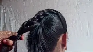 💇🌺The Perfect Braided Bun Hairstyle - Tutorial for Beginners #youtubevideo