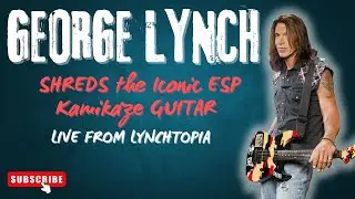 🔥 George Lynch SHREDS the Iconic ESP Kamikaze at Lynchtopia! 🎸⚡#georgelynch #scarygroove