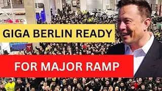 TESLA Giga Berlin Accelerating Towards the Finish Line With New Ramp