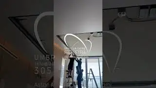 Stretch Ceiling and Lighting Installation at Aston Martin Condo. #home #ceiling #stretchceilingmiami