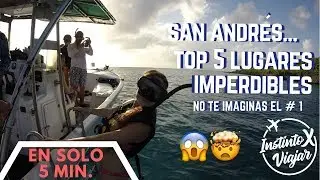 ¿QUÉ HACER EN SAN ANDRÉS ISLAS- COLOMBIA? TOP 5 LUGARES 2020! EN 5 MIN / IXV CAP 6