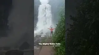 The mighty Hebbe Falls in full Force 😍💚✅📍Hebbe Falls, Chikkamagalur