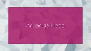 Amanda Hess - appearance