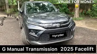 Toyota Hyryder G Neodrive |2025 Facelift|Short Review|Value for Money| #toyota 