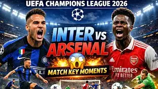 UEFA Champions League 2026 | Inter vs Arsenal 😱 | Match Key Moments
