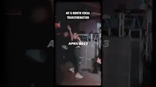 6 month vocal transformation 🖤 #vocaltransformation #metalvocalist #metalvocals #vocaljourney