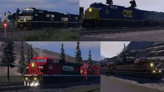 Trains in Rocky Mountain Division (Ro-Scale)