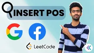 Google Facebook interview Question | LeetCode 35. Search Insert Position | Tamil | code io