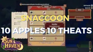 snaccoon 10 apples 10 theats sun haven