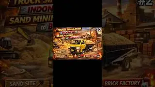 Heavy Sand Delivery Challenge! | Truck Sim Indonesia #2 #viral #gaming #trending
