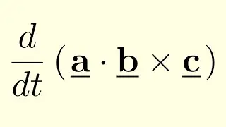 Differentiating the Scalar Triple Product