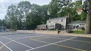 Tennis Court Construction on Long Island Video