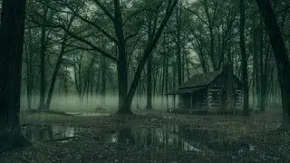 Relaxing Cabin Rain Sounds with Wind ⚡ Let the Storm Comfort You | Meditation & Restful Sleep 🌙
