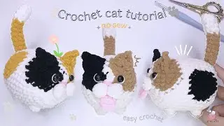 How to crochet baby cat- part 1- easy crochet