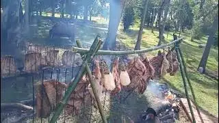 Costela fogo de chão  , Carneiro,  porco 