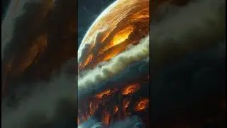 Infernal Planet 🌋🔥 | Mind-Blowing AI Space Art! #Shorts
