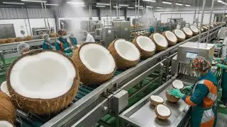 Inside the Coconut Milk Factory: From Harvest to Delicious Milk | Full  Documentary